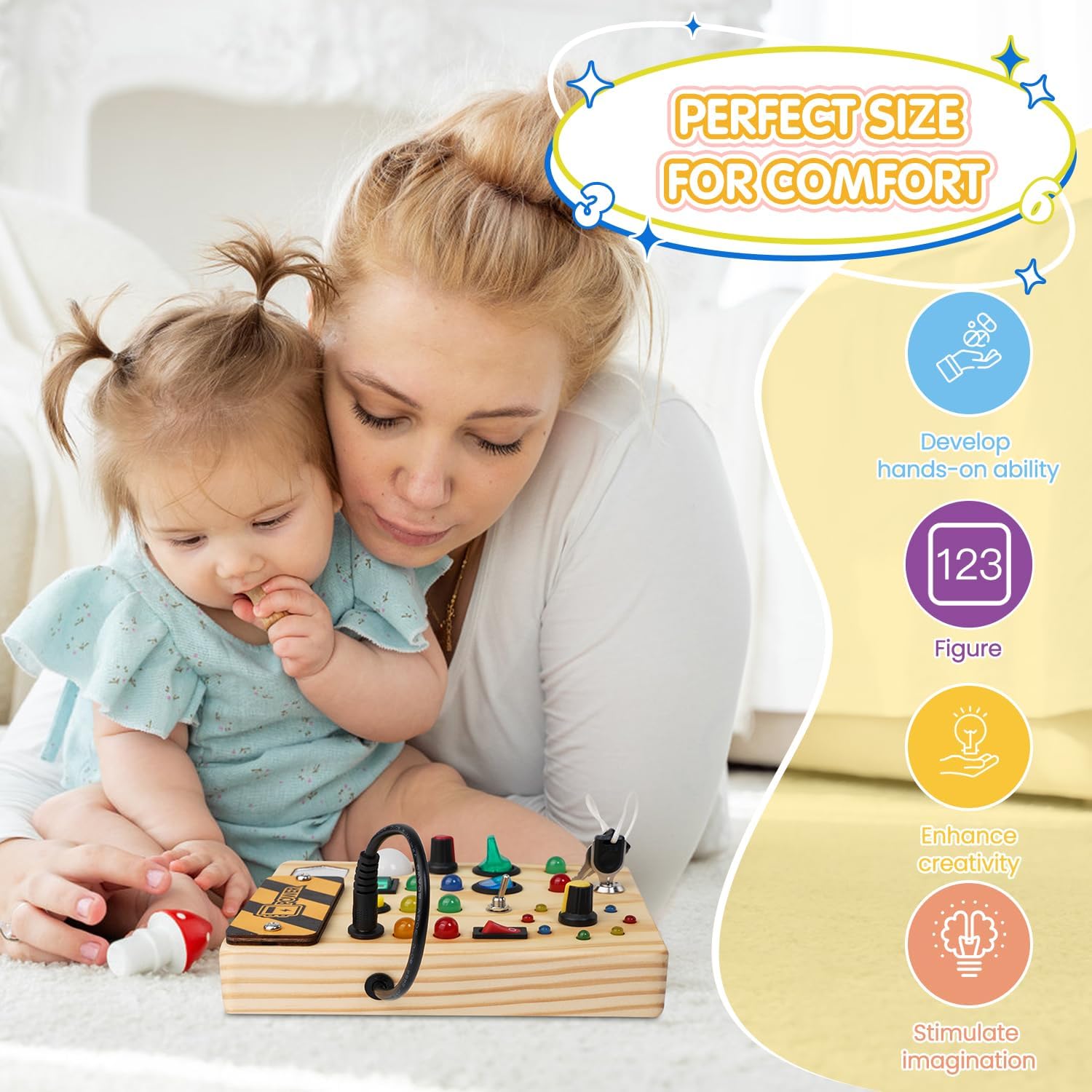 Montessori Peuter Prikbord - Creatief Ontdekken met Licht-Kind-De Bazelaar