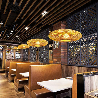 Bamboe Hanglamp - Warmte & Elegantie-light decor-De Bazelaar