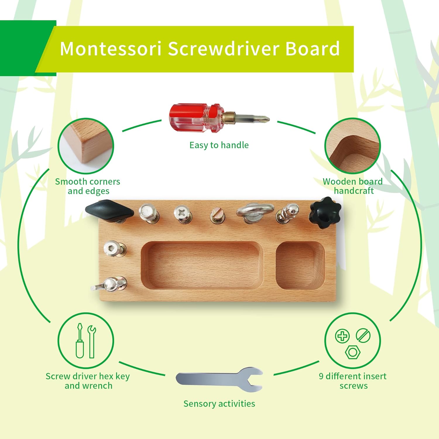 Educatief Montessori Busy Board - Creatieve Ontwikkeling voor Kinderen-Toys-De Bazelaar