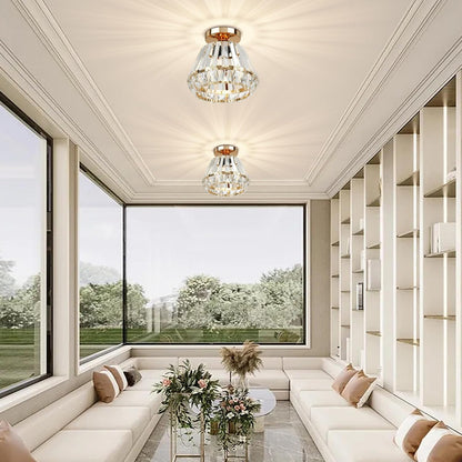 Luxe Kristallen Plafondlamp Nordic Design-light decor-De Bazelaar