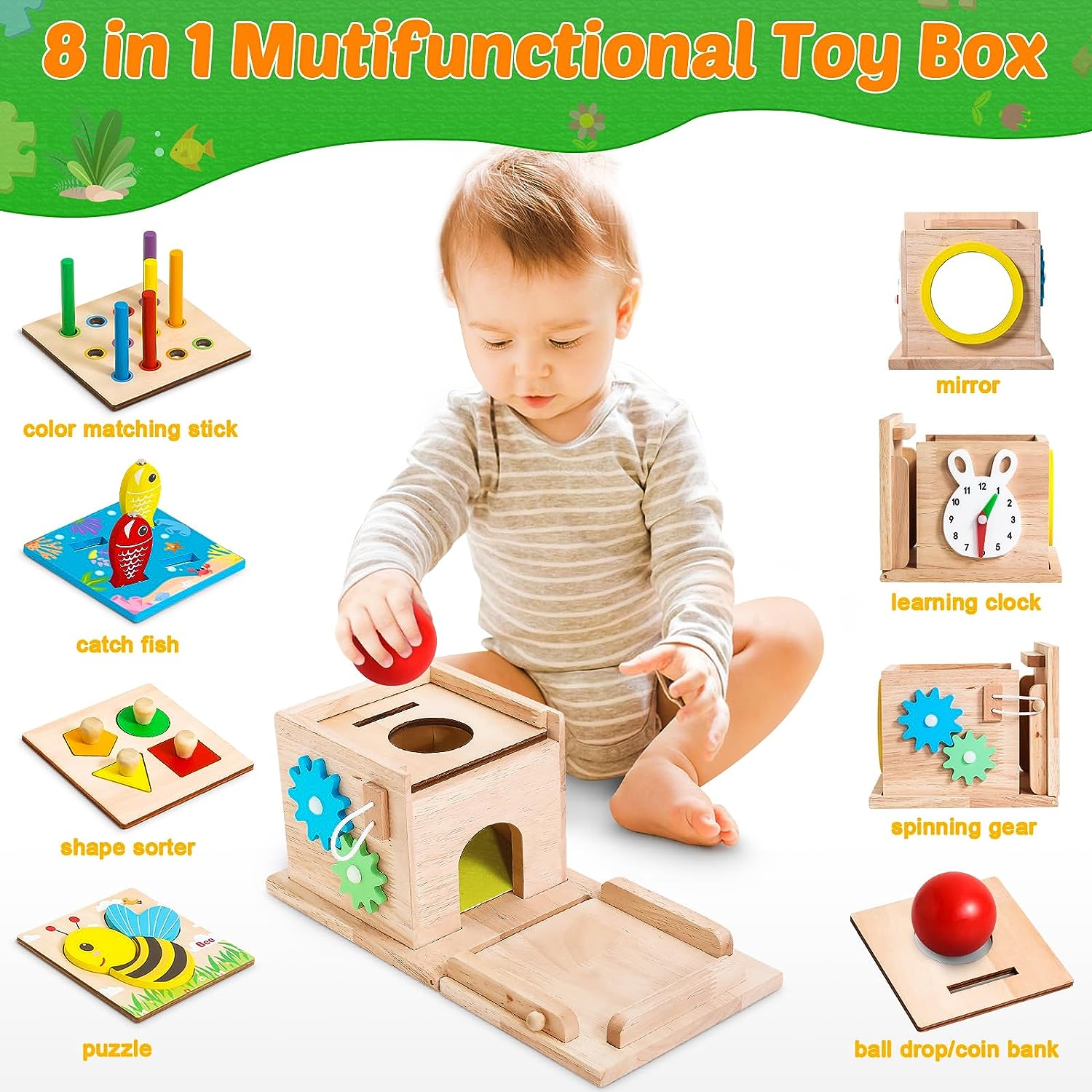 Educatieve Babyspeelgoed Set - Stimuleer Groei en Ontwikkeling-Educational Toys-De Bazelaar