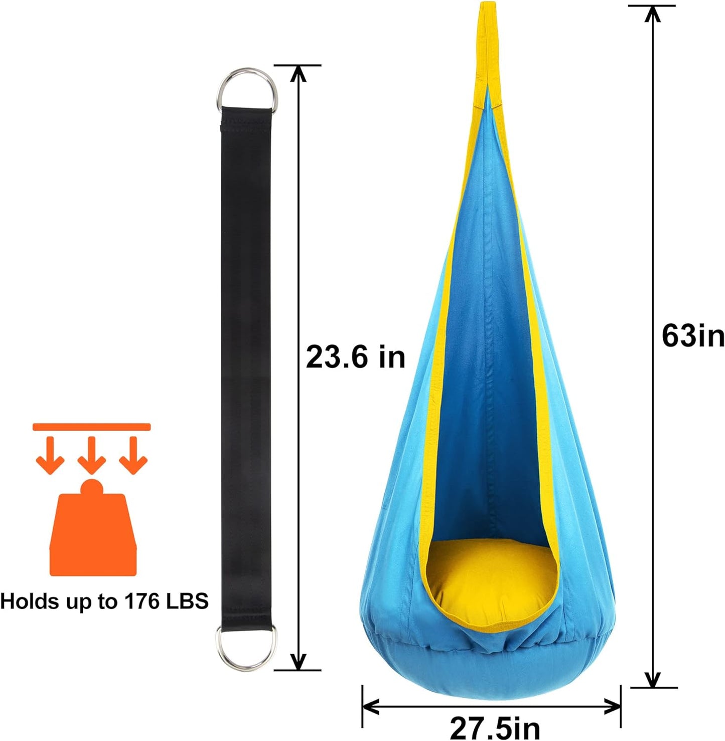 HangingJoy Kinderhangmat - Speelparadijs van Rust - Comfort en Creativiteit-Toys-De Bazelaar