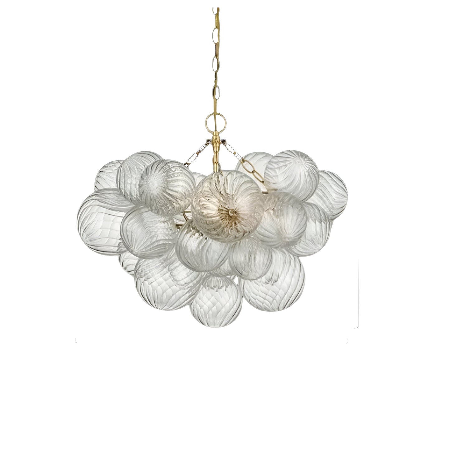 Cluster Ribbed Bubble Kroonluchter - Luxe en Stijlvol Design-light decor-De Bazelaar