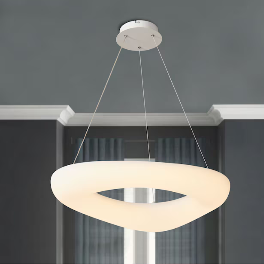 Minimalistische LED Hanglamp Halo van Licht-light decor-De Bazelaar