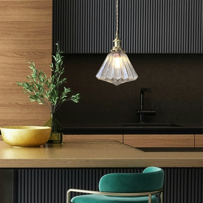 Moderne glazen diamant hanglamp-light decor-De Bazelaar