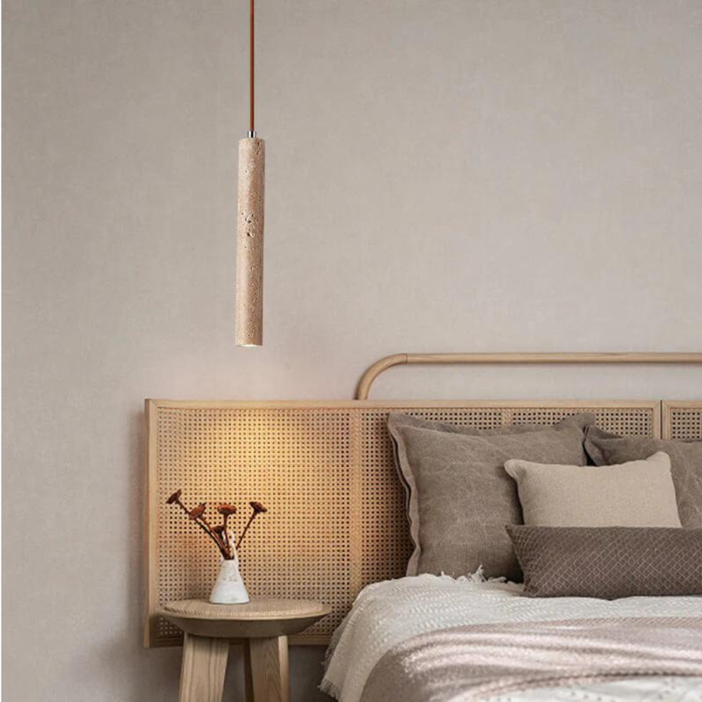 Travertin Hanglamp - Luxe en Elegantie-light decor-De Bazelaar
