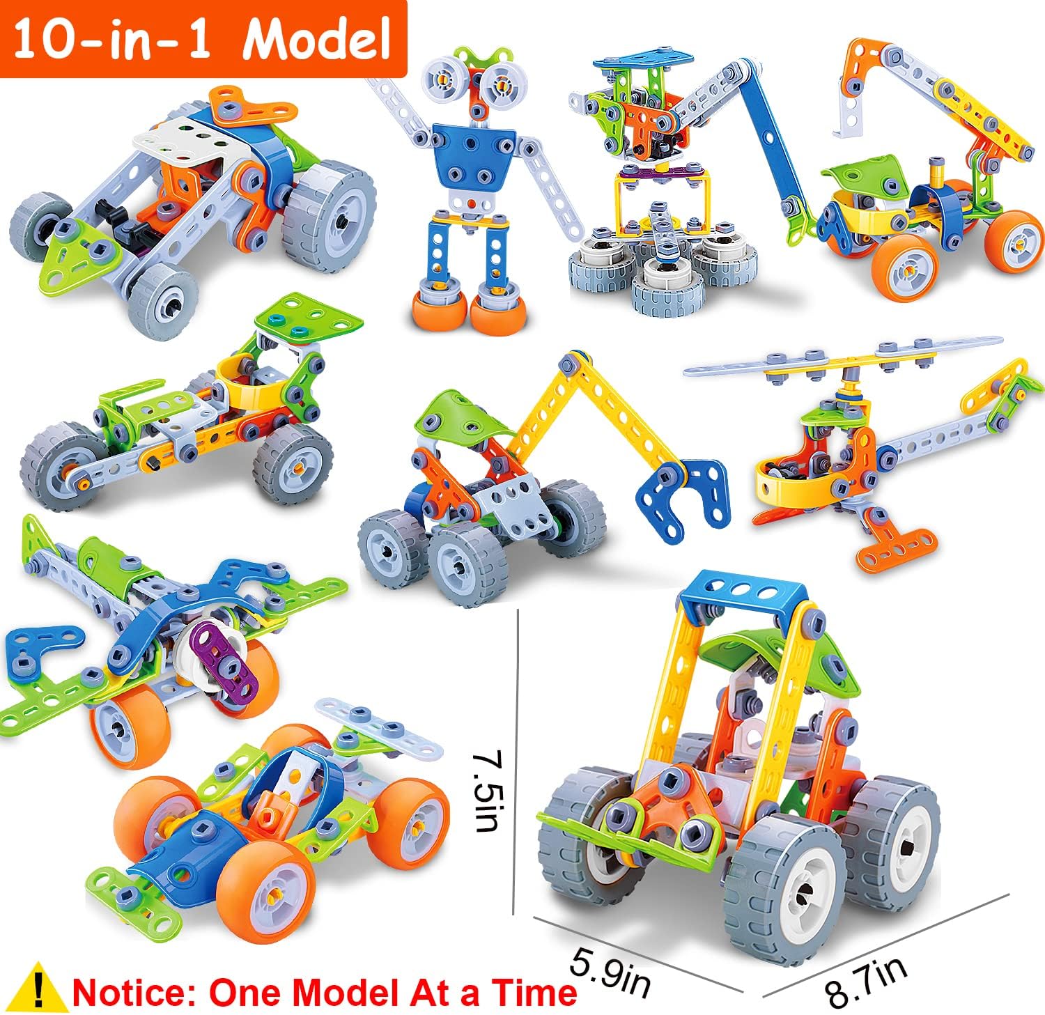Bouwset voor Kinderen - Creatief Spelen - Ontwikkel Bouwvaardigheden-Educational Toys-De Bazelaar
