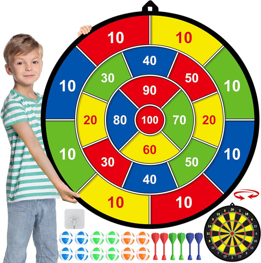 Groot Dubbelzijdig Dartbord - Speel, Leer, Ontspan-Toys & Games-De Bazelaar