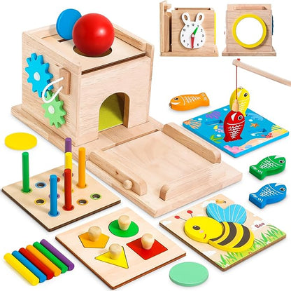 Educatieve Babyspeelgoed Set - Stimuleer Groei en Ontwikkeling-Educational Toys-De Bazelaar