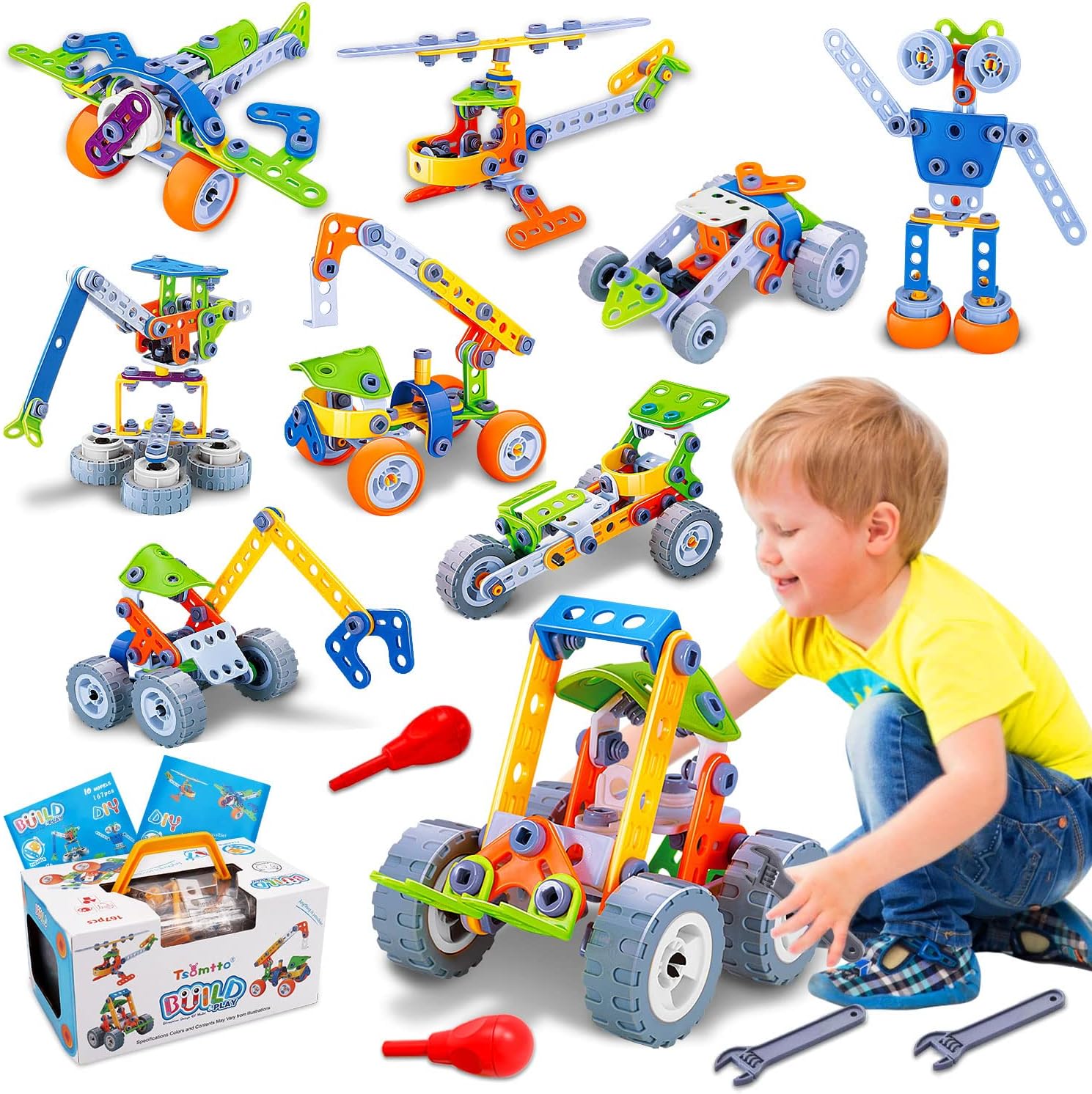Bouwset voor Kinderen - Creatief Spelen - Ontwikkel Bouwvaardigheden-Educational Toys-De Bazelaar