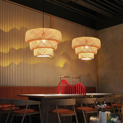 Boho Bamboe Kroonluchter – Stijlvolle Verlichting voor Elk Interieur