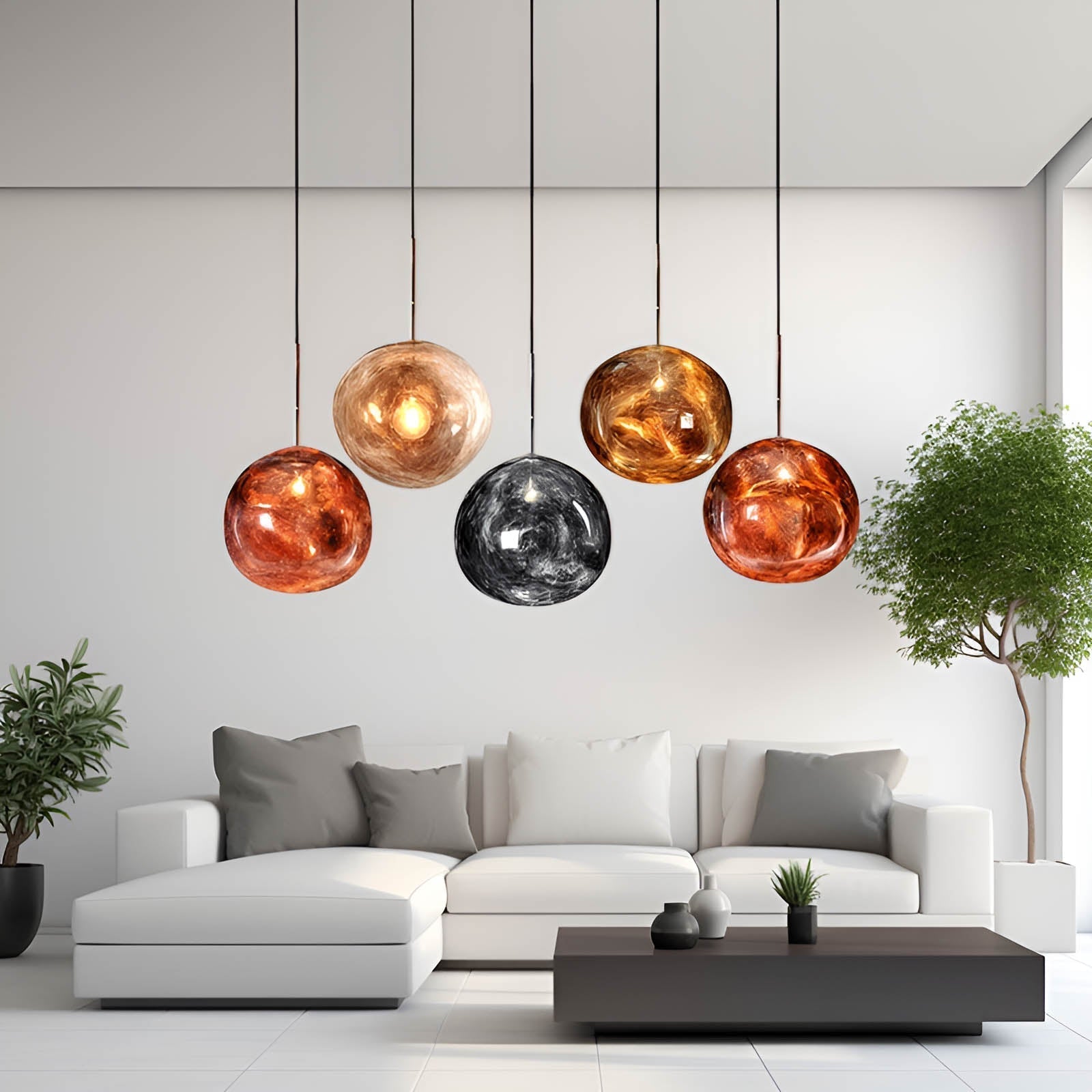 Elegante Luna Hanglamp van Hars - Modern Design-light decor-De Bazelaar