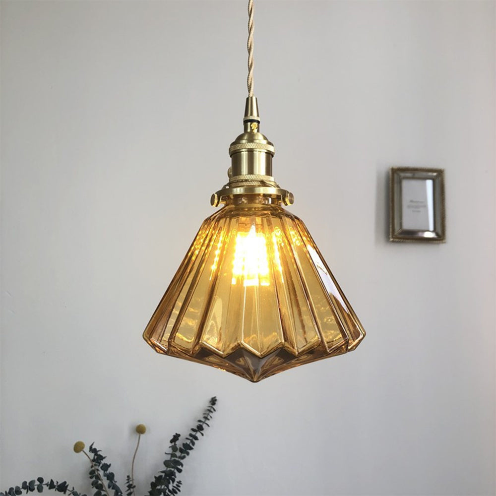 Moderne glazen diamant hanglamp-light decor-De Bazelaar