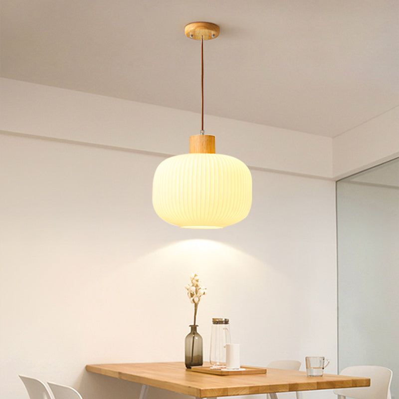Vintage Houten LED Hanglamp – Warmte en Stijl voor Elk Interieur-lamp-De Bazelaar