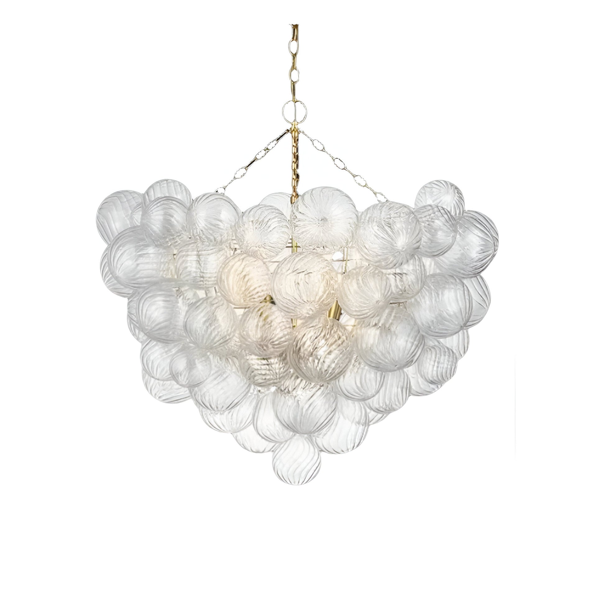 Cluster Ribbed Bubble Kroonluchter - Luxe en Stijlvol Design-light decor-De Bazelaar