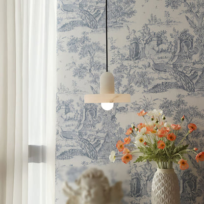 Moderne Witte Alabaster Hanglamp met Marmeren Lampenkap-light decor-De Bazelaar