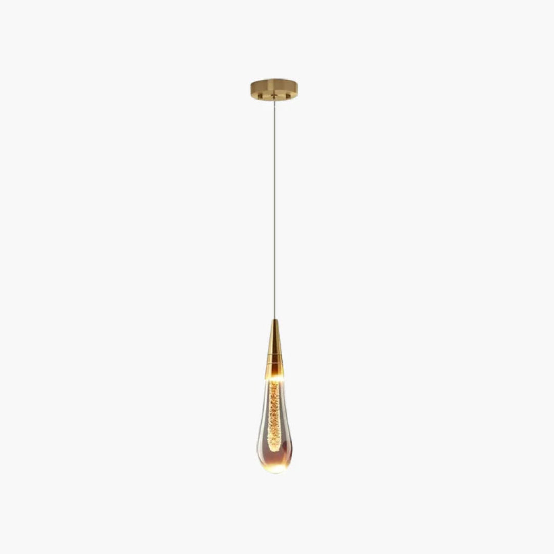 Elegante Gold Hanglamp in Druppelvorm – Luxe voor Elke Ruimte