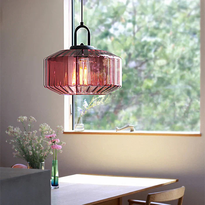 Retro Glazen Hanglamp in Nordic Loft-Stijl-light decor-De Bazelaar