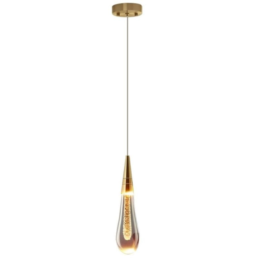 Elegante Gold Hanglamp in Druppelvorm – Luxe voor Elke Ruimte