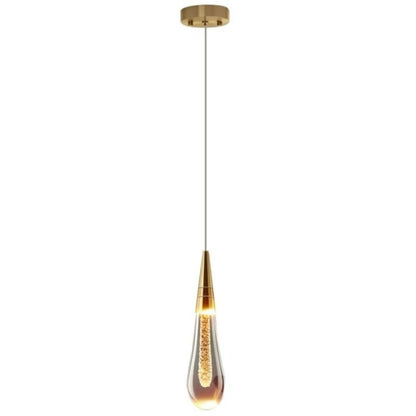 Elegante Gold Hanglamp in Druppelvorm – Luxe voor Elke Ruimte