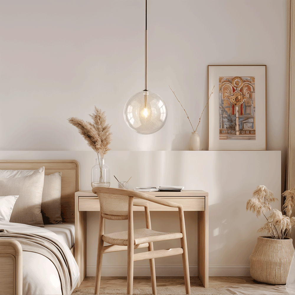 Scandinavische Glazen Hanglamp - Minimalistisch en Modern-light decor-De Bazelaar