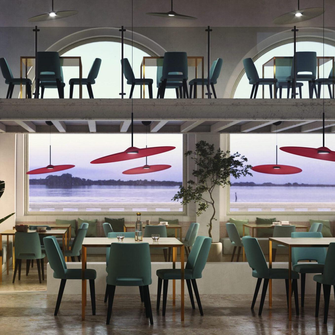 Akoestische LED-lamp met Verstelbare Hoogte-light decor-De Bazelaar