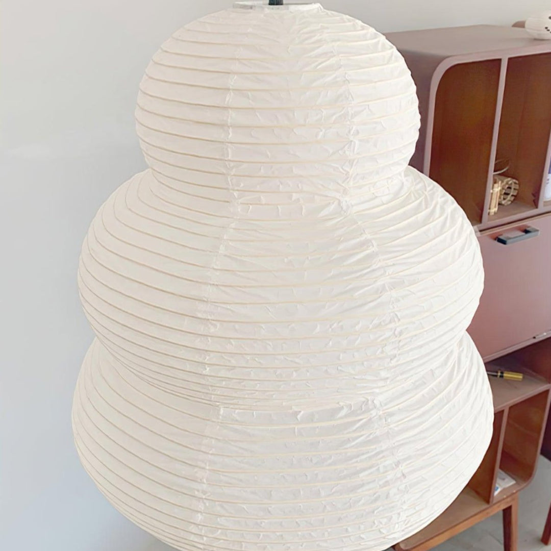 Akari Gourd Hanglamp – Handgemaakt met Natuurlijke Materialen