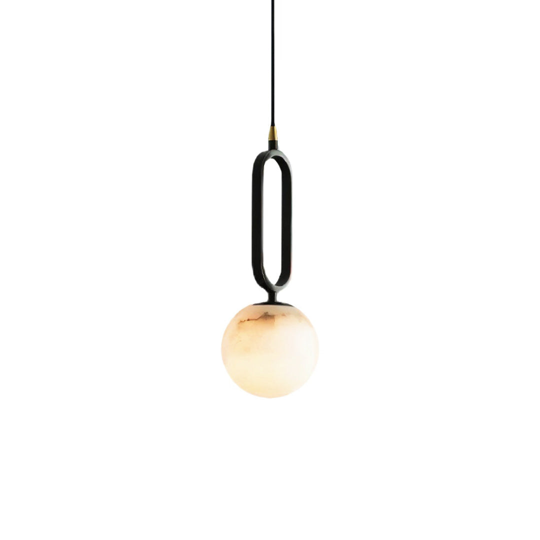 Ovale Alabaster Hanglamp – Elegante Verlichting voor Elke Ruimte