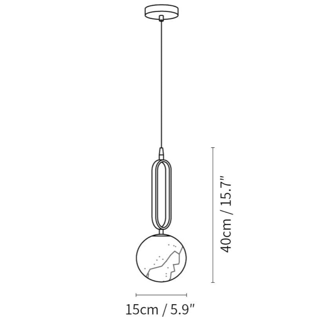 Ovale Alabaster Hanglamp – Elegante Verlichting voor Elke Ruimte