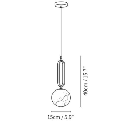 Ovale Alabaster Hanglamp – Elegante Verlichting voor Elke Ruimte