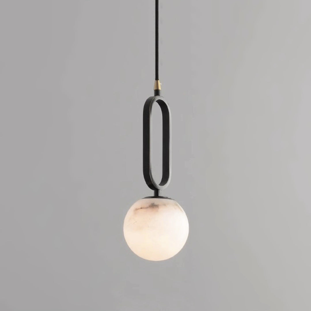 Ovale Alabaster Hanglamp – Elegante Verlichting voor Elke Ruimte