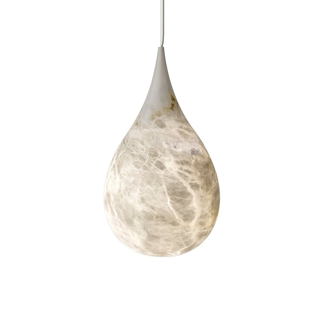 Luxe Alabaster Regen Druppel Hanglamp – Moderne LED Kroonluchter