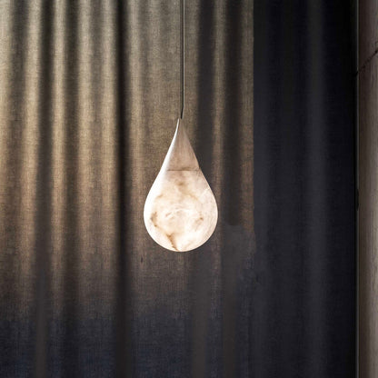 Luxe Alabaster Regen Druppel Hanglamp – Moderne LED Kroonluchter