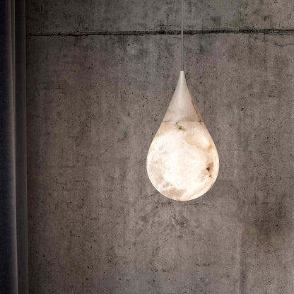 Luxe Alabaster Regen Druppel Hanglamp – Moderne LED Kroonluchter
