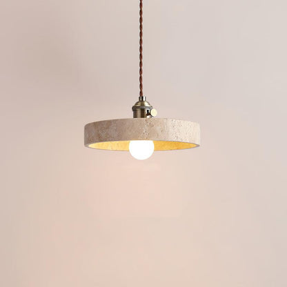 Moderne Travertin Hanglamp – Tijdloos Design voor Elke Ruimte