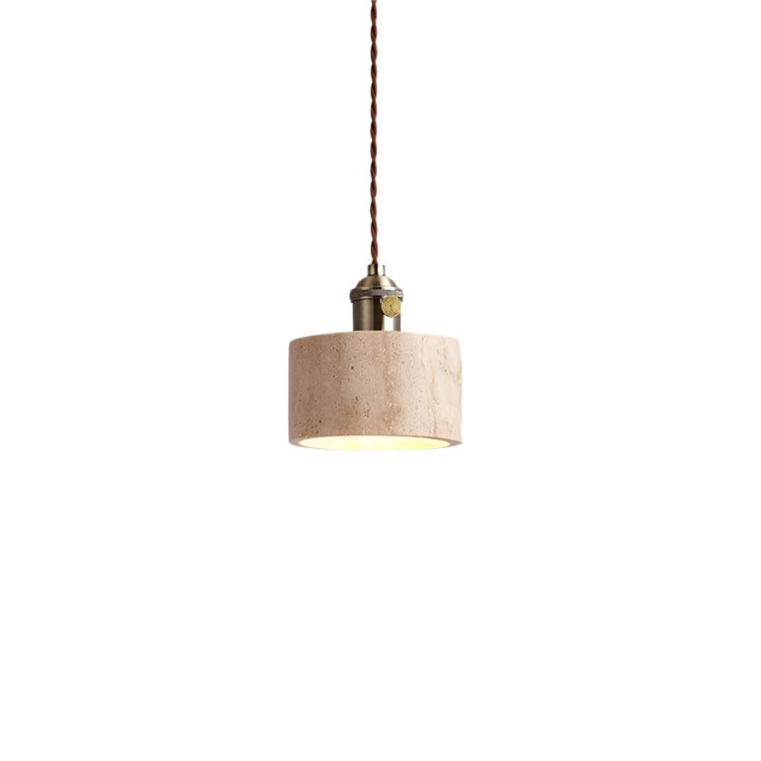 Moderne Travertin Hanglamp – Tijdloos Design voor Elke Ruimte