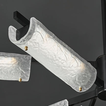 Amoslo Kroonluchter Zwart Messing – Elegant Design-light decor-De Bazelaar