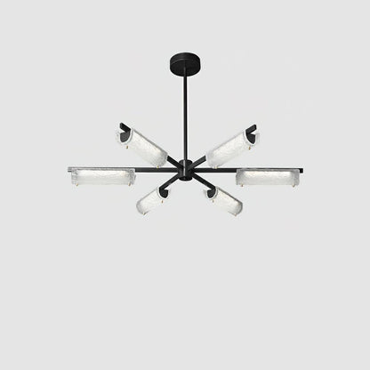 Amoslo Kroonluchter Zwart Messing – Elegant Design-light decor-De Bazelaar