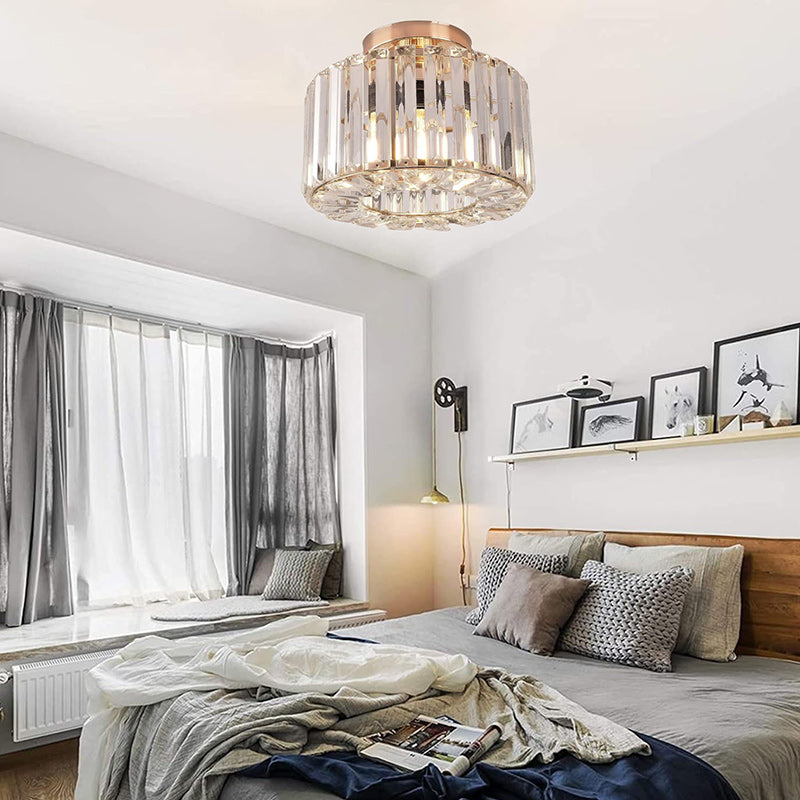 Elegante Kristallen Plafondlamp - Luxe en Stijlvol Ontwerp-light decor-De Bazelaar