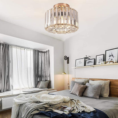 Elegante Kristallen Plafondlamp - Luxe en Stijlvol Ontwerp-light decor-De Bazelaar