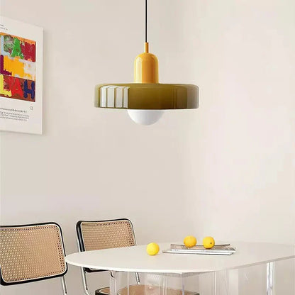 Hanglamp VividGlass Bauhaus – Uniek Kunstzinnig Design-Lamps-De Bazelaar