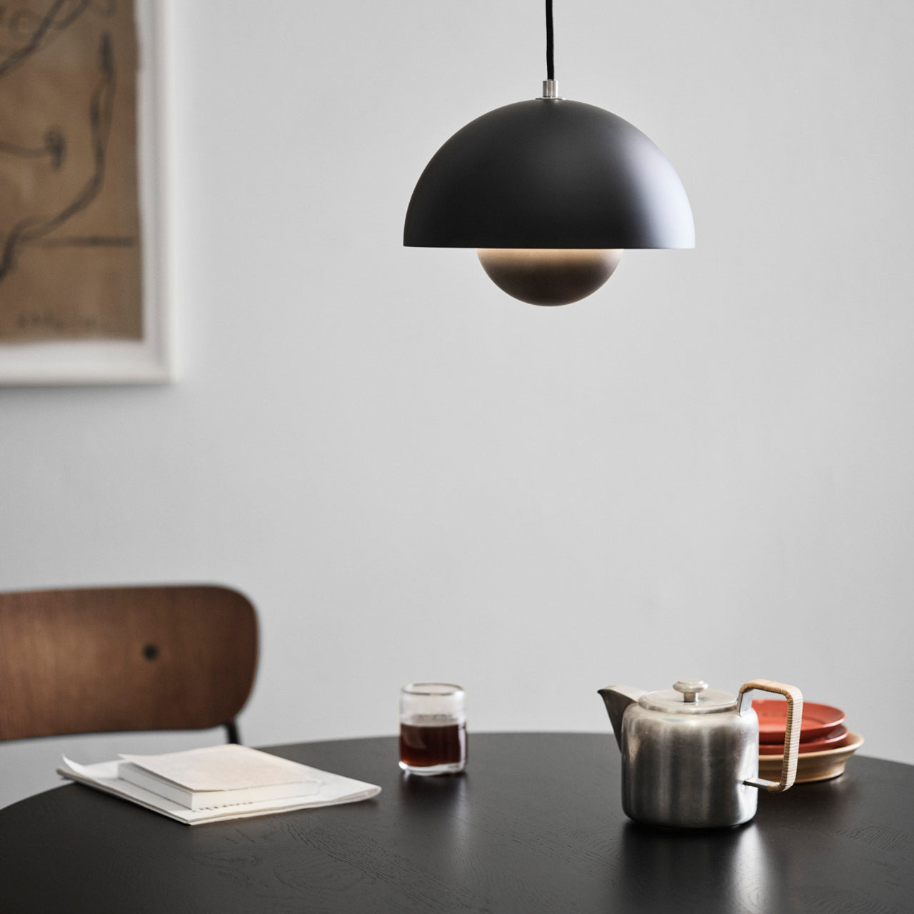 Elegante Houten Plafondlamp met Warme Verlichting-Lamps-De Bazelaar