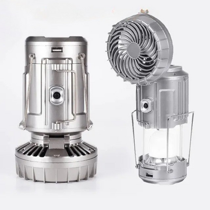 Campinglampe mit Ventilator