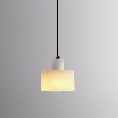 Cilindrische Hanglamp in Alabaster – Elegant en Uniek-light decor-De Bazelaar