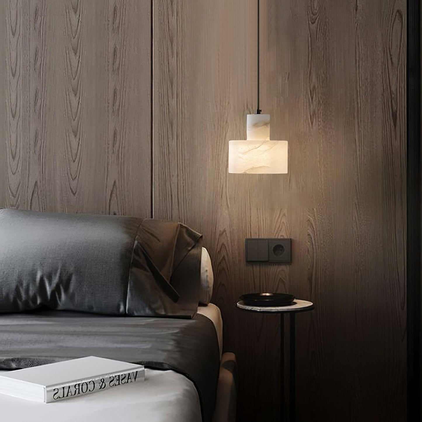 Cilindrische Hanglamp in Alabaster – Elegant en Uniek-light decor-De Bazelaar