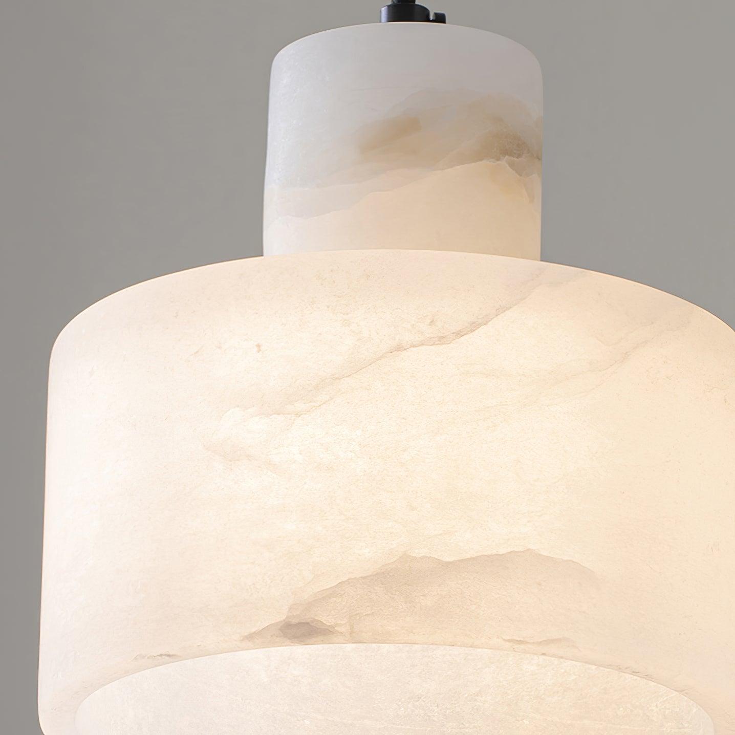 Cilindrische Hanglamp in Alabaster – Elegant en Uniek-light decor-De Bazelaar