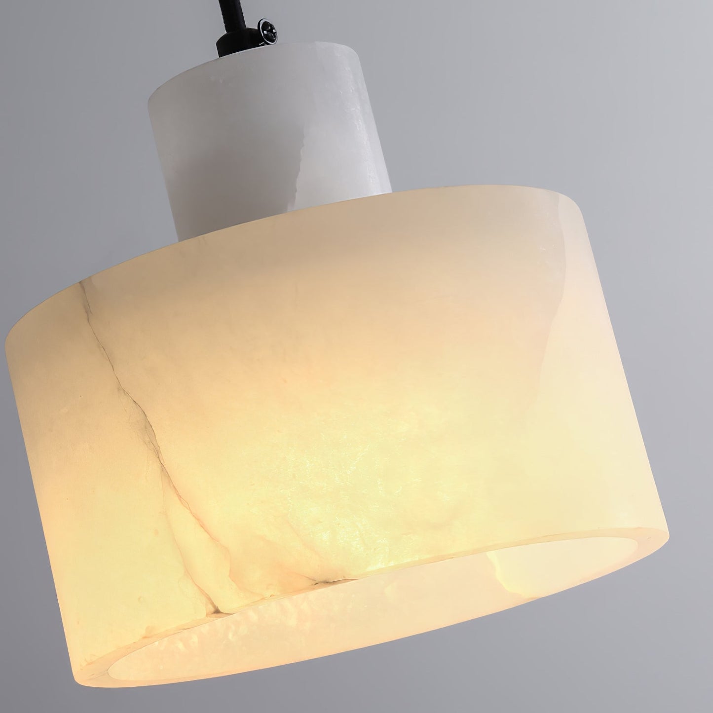 Cilindrische Hanglamp in Alabaster – Elegant en Uniek-light decor-De Bazelaar