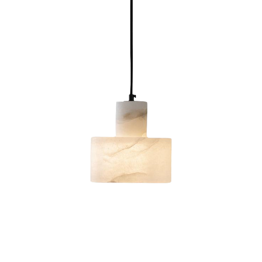 Cilindrische Hanglamp in Alabaster – Elegant en Uniek-light decor-De Bazelaar