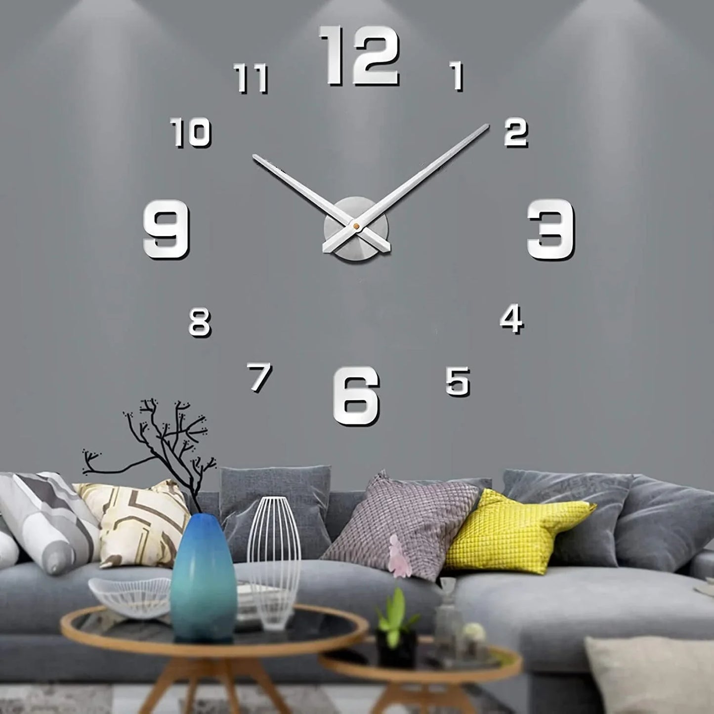 DIY Muurklok - Acryl Minimalistisch Ontwerp - Uniek en Stijlvol-Wall Clocks-De Bazelaar