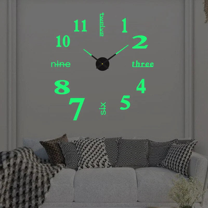 DIY Muurklok - Acryl Minimalistisch Ontwerp - Uniek en Stijlvol-Wall Clocks-De Bazelaar